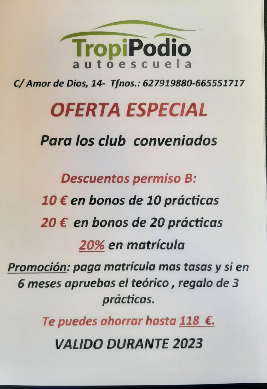 Actualidad Quieres sacarte el permiso de conducir club Fútbol